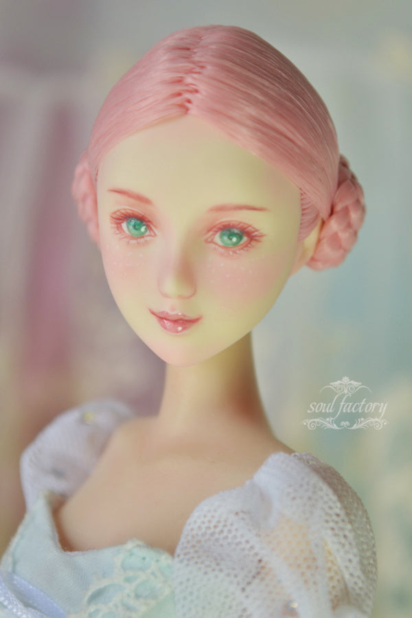 Hand-Painted Obitsu Doll Faceup | Detailed Makeup with Traditional Brush | Custom BJD Face Painting