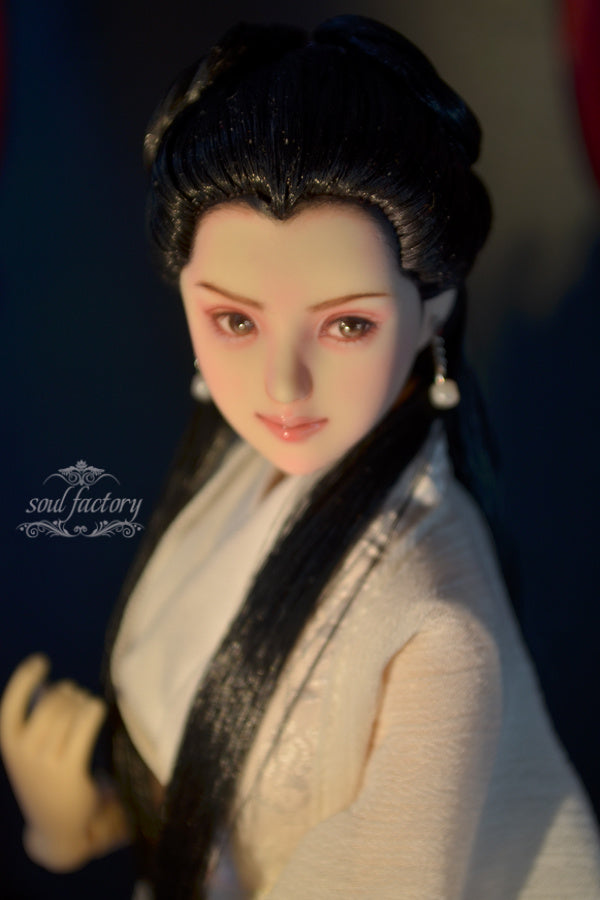 Hand-Painted Obitsu Doll Faceup | Detailed Makeup with Traditional Brush | Custom BJD Face Painting