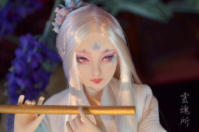 Hand-Painted Obitsu Doll Faceup | Detailed Makeup with Traditional Brush | Custom BJD Face Painting