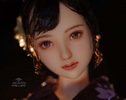 Hand-Painted Figure Faceup | Detailed Makeup with Traditional Brush | Custom BJD Face Painting