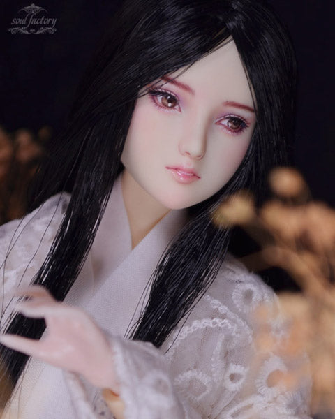 【展示のみ】手描きオビツドール フェイスアップ|平安時代の美