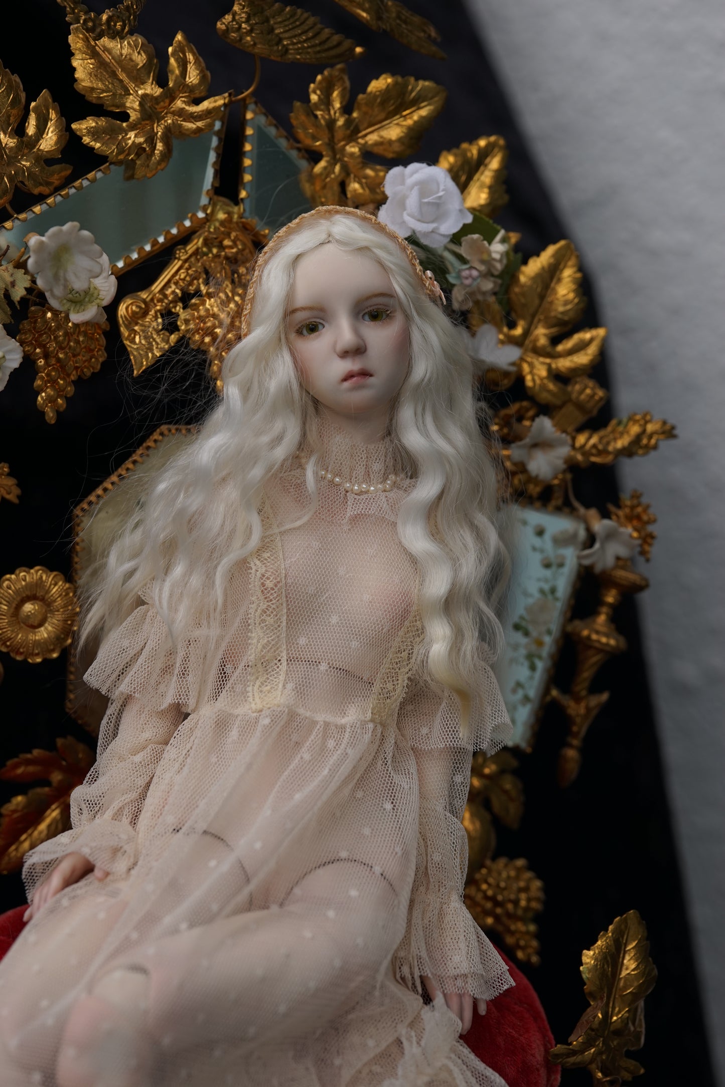 【 DISPLAY ONLY】Handcrafted Bisque Doll  porcelain doll | Maria