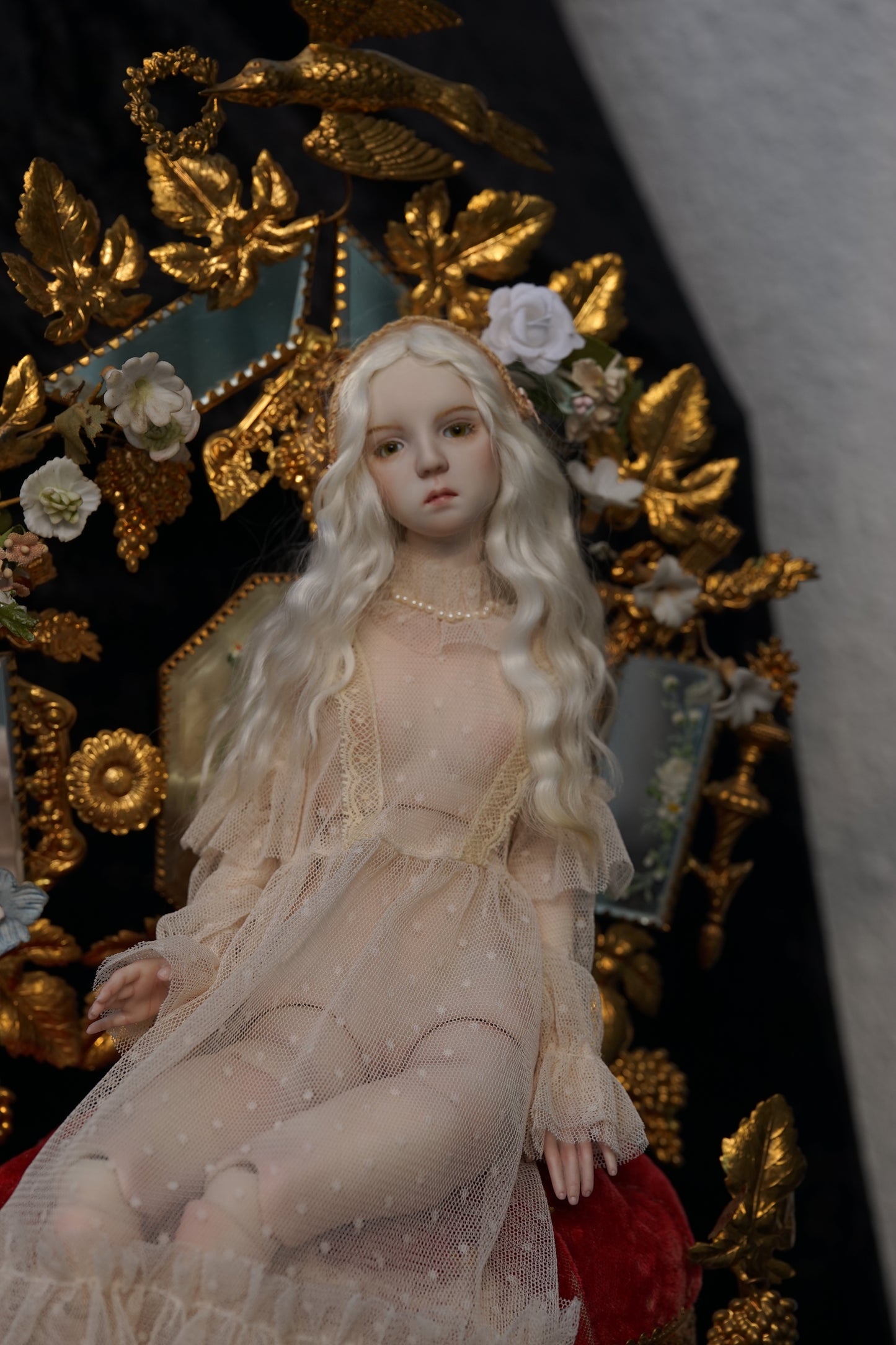 【 DISPLAY ONLY】Handcrafted Bisque Doll  porcelain doll | Maria