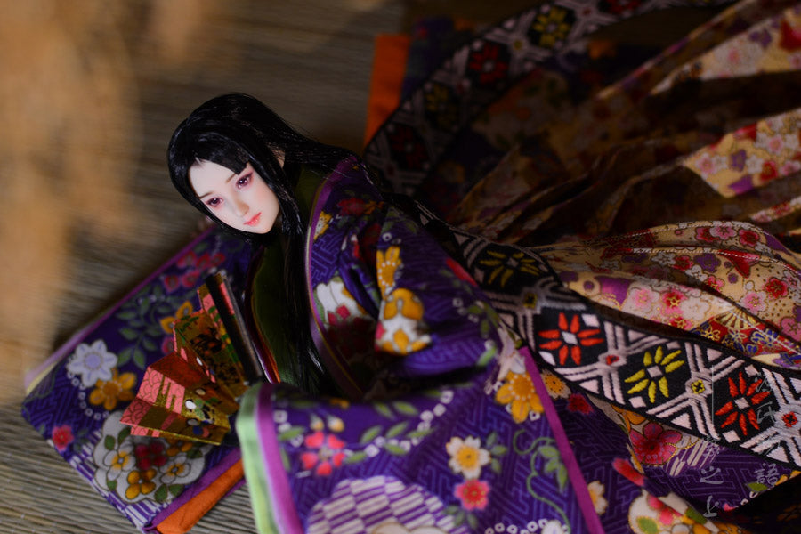 【展示のみ】手描きオビツドール フェイスアップ|源氏物語 紫の上