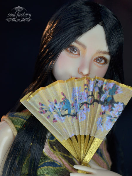 Hand-Painted Obitsu Doll Faceup | Detailed Makeup with Traditional Brush | Custom BJD Face Painting