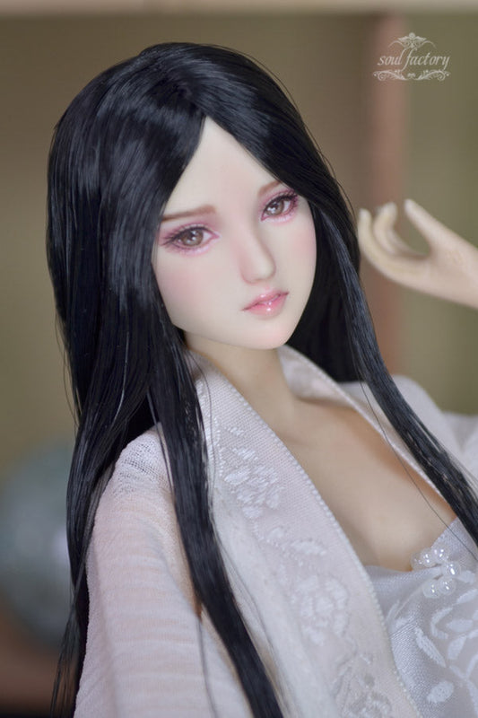 Hand-Painted Obitsu Doll Faceup | Detailed Makeup with Traditional Brush | Custom BJD Face Painting