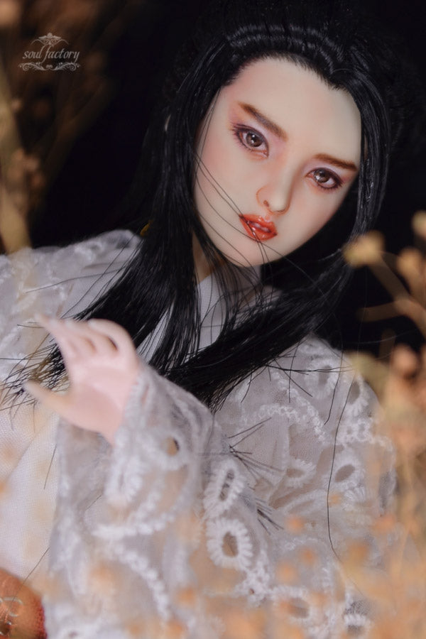 Hand-Painted Obitsu Doll Faceup | Detailed Makeup with Traditional Brush | Custom BJD Face Painting