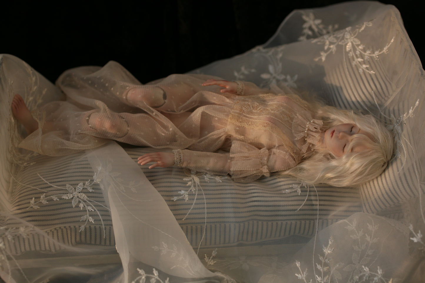 【展示のみ】手作りビスクドール 陶器人形|パール