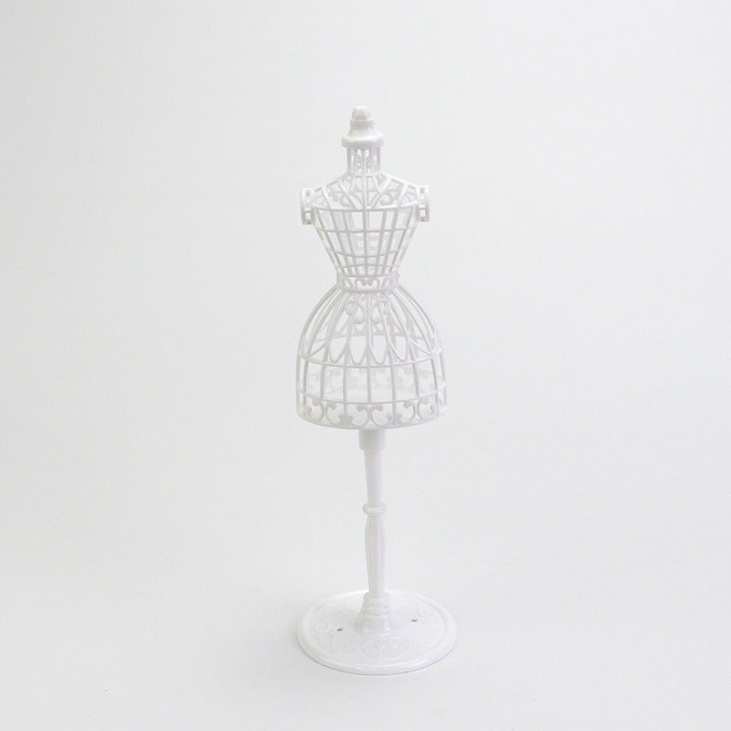 1/6スケールドールマネキン - ヴィンテージ中空パターンプラスチックドレスフォーム | BJD&ブライス用ミニチュアディスプレイスタンド