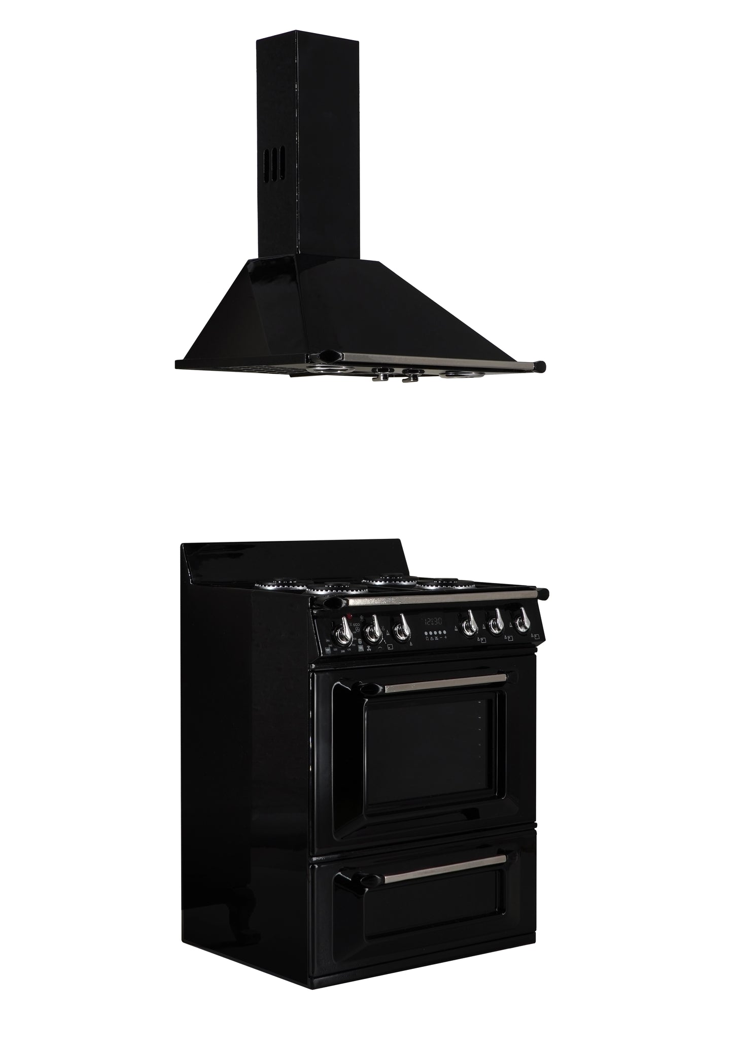 1/6 Doll House Model Furniture Accessories Mini Model Stove and Range HoodRange Hood & Light-Up Oven