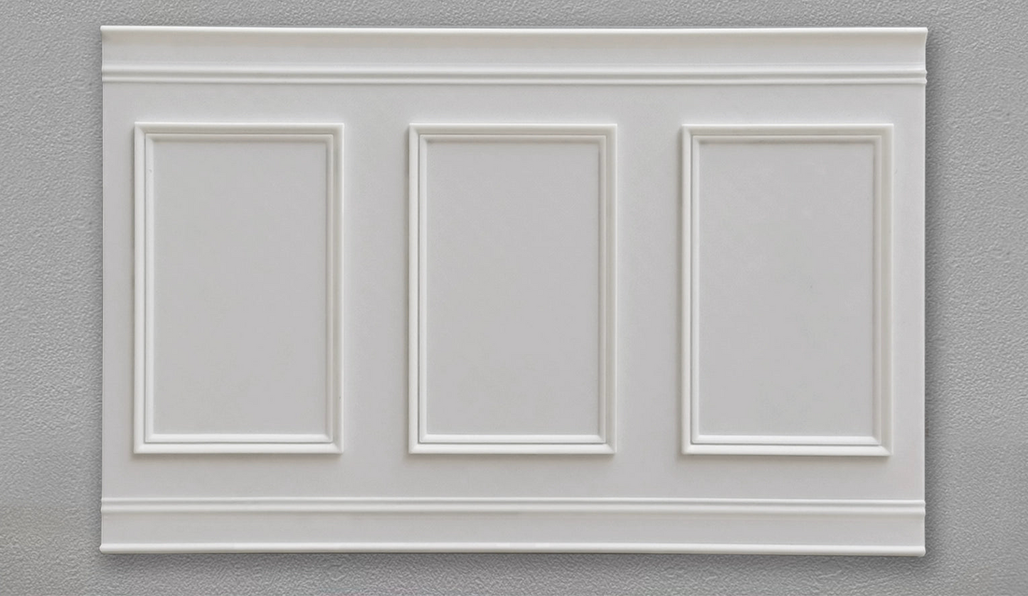 1/6 Scale Dollhouse Wainscoting Panel – Vintage Chocolate Bar Design Wall Decor for BJD & Blythe Miniature Rooms
