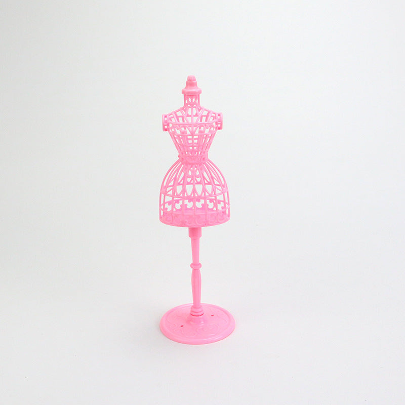 1/6スケールドールマネキン - ヴィンテージ中空パターンプラスチックドレスフォーム | BJD&ブライス用ミニチュアディスプレイスタンド