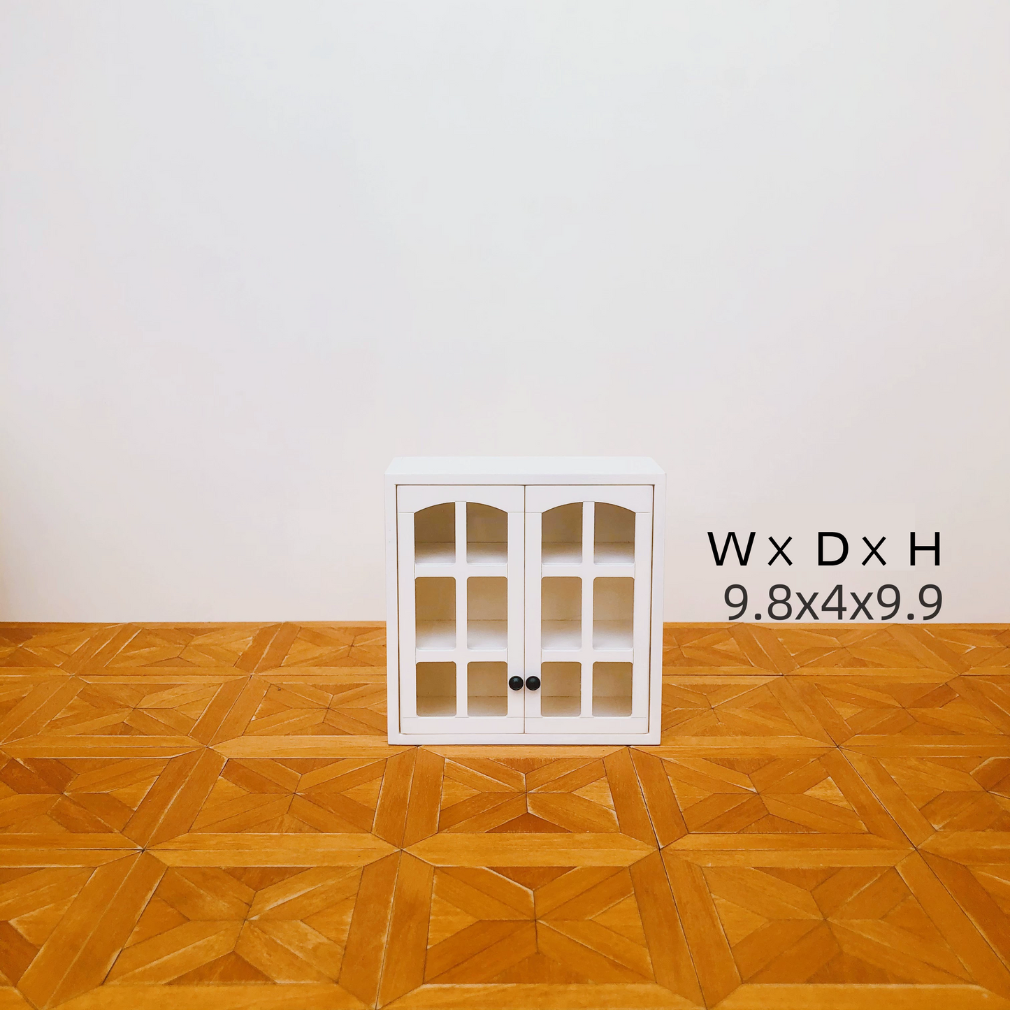 1/6 Scale Dollhouse Kitchen Furniture Set – 9-Piece Modular Cabinets in White | BJD & Blythe Miniature Kitchen
