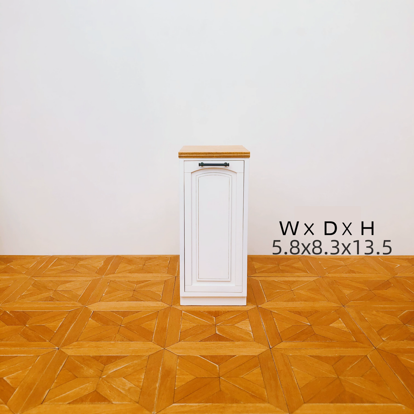 1/6 Scale Dollhouse Kitchen Furniture Set – 9-Piece Modular Cabinets in White | BJD & Blythe Miniature Kitchen