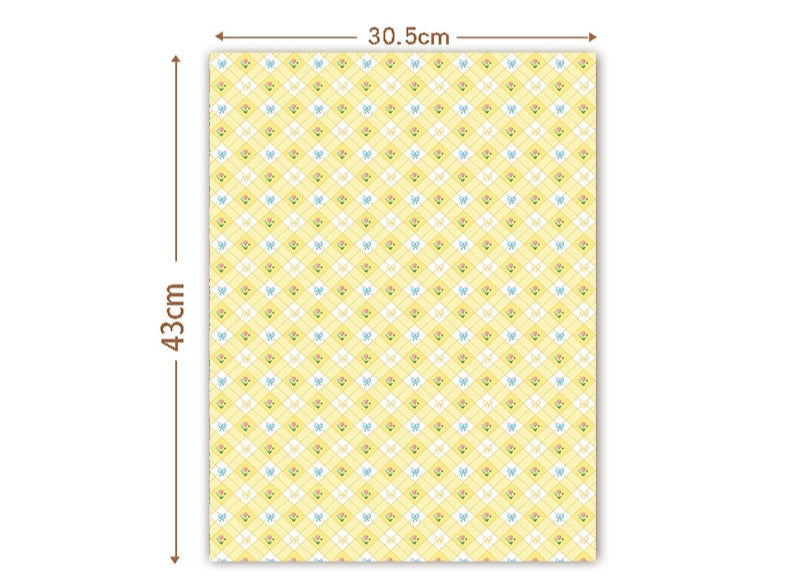 1/6 Scale Dollhouse Wallpaper – waterproof material | DIY Miniature Wall Decoration for BJD & Blythe