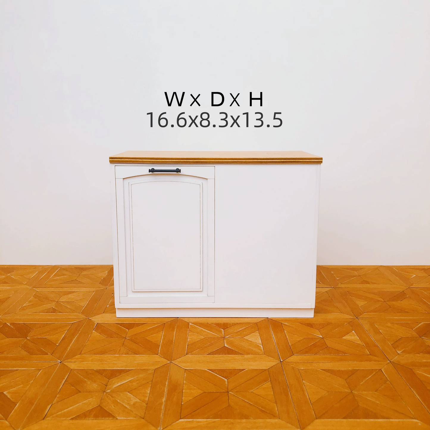 1/6 Scale Dollhouse Kitchen Furniture Set – 9-Piece Modular Cabinets in White | BJD & Blythe Miniature Kitchen
