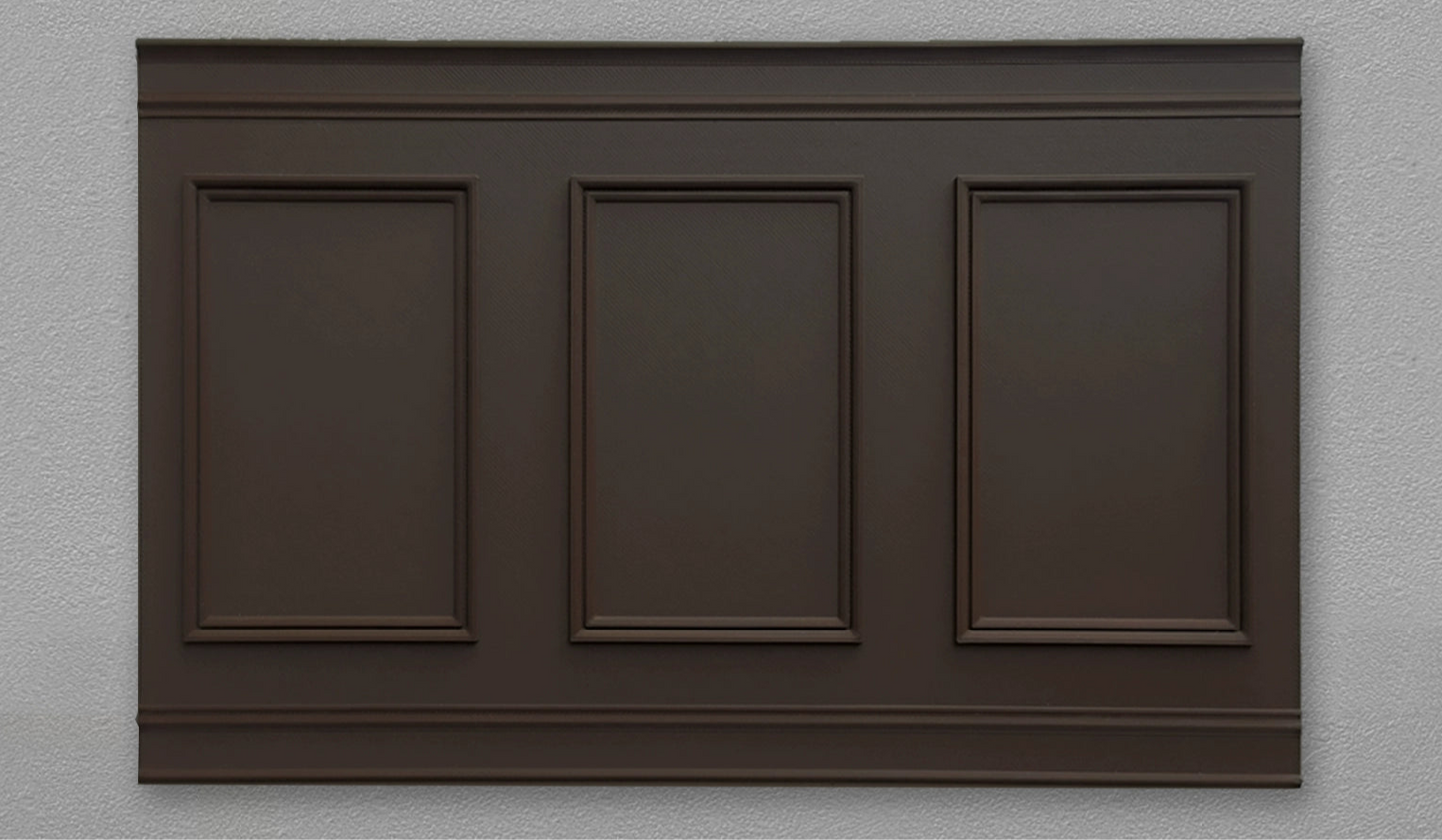 1/6 Scale Dollhouse Wainscoting Panel – Vintage Chocolate Bar Design Wall Decor for BJD & Blythe Miniature Rooms