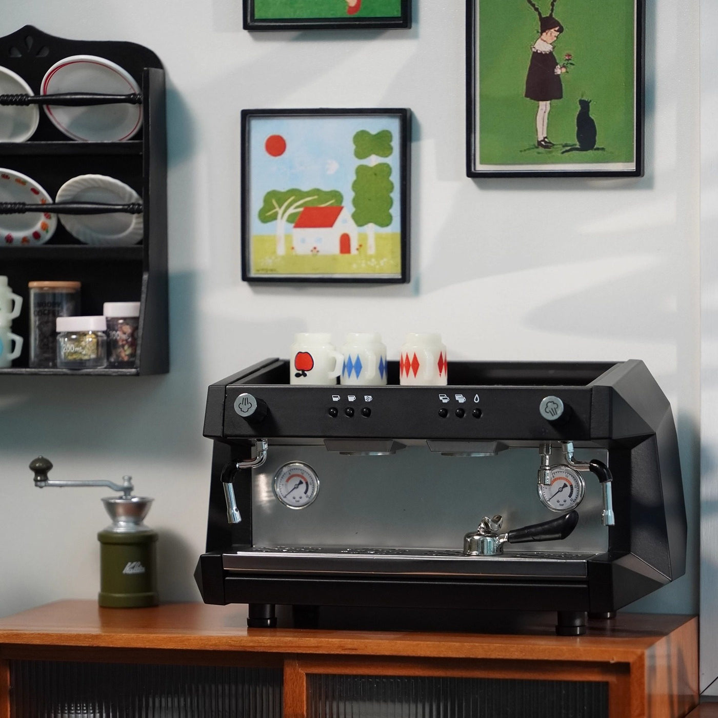 1/6ドール用 業務用ヴィンテージコーヒーマシンコーヒーマシン演出
