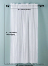 1/6ドール用 ホワイトレースカーテン 窓装飾