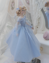 1/6ドール用 ヴィンテージライトブルードレスセット｜Barbie・Silkstone対応 5点セット