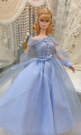 1/6ドール用 ヴィンテージライトブルードレスセット｜Barbie・Silkstone対応 5点セット