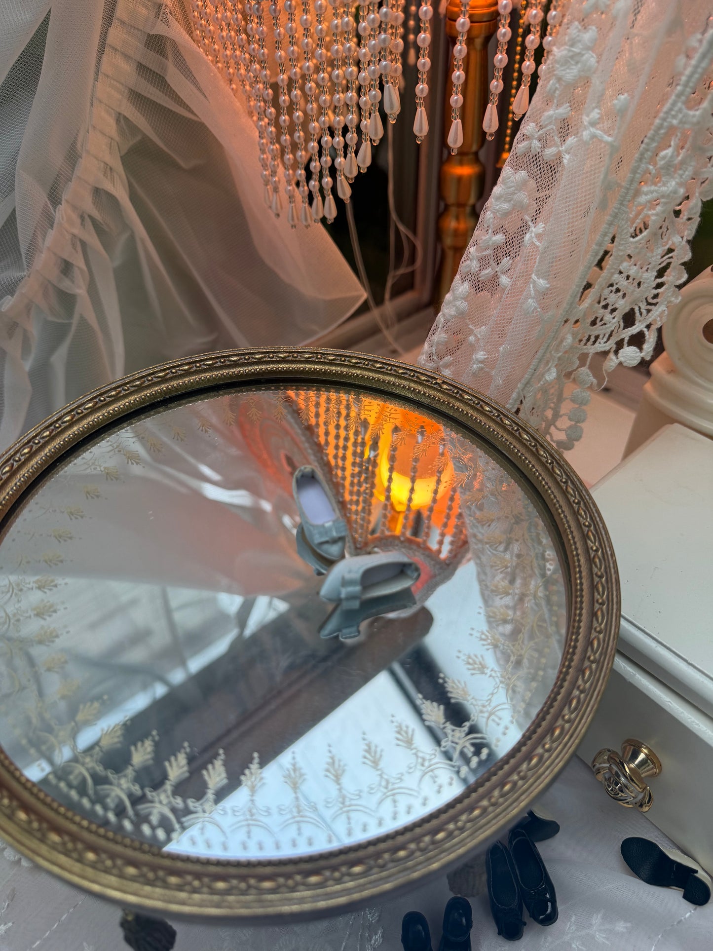 Rococo Court Shoes with Elegant Bow – Universal Fit for Blythe, Licca, Azone, Momoko, Poppy Parker, Fashion Royalty & Obitsu 22/24