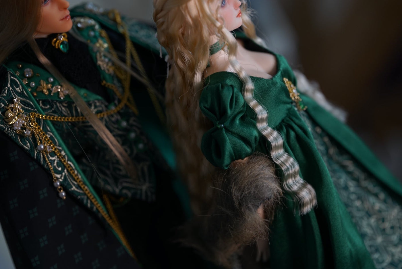 OOAK 1/6ドール用 重厚礼服セット｜帝政時代風・男女ペア衣装｜ 作家作品
