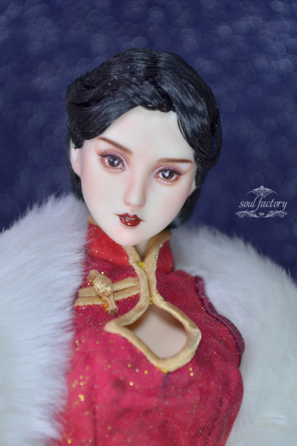 Hand-Painted Obitsu Doll Faceup | Detailed Makeup with Traditional Brush | Custom BJD Face Painting