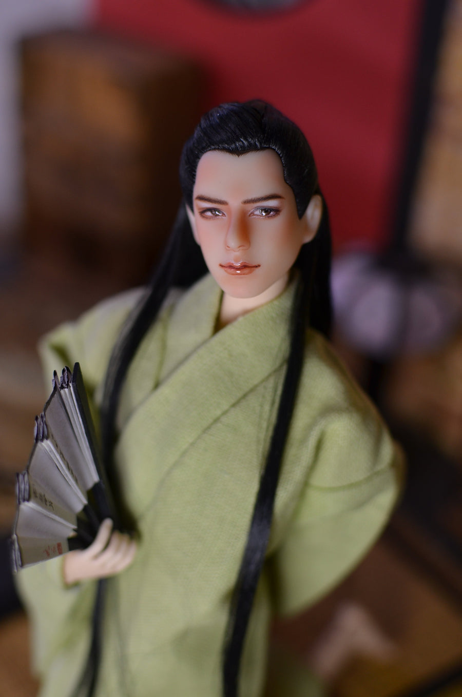 Hand-Painted Obitsu Doll Faceup | Detailed Makeup with Traditional Brush | Custom BJD Face Painting