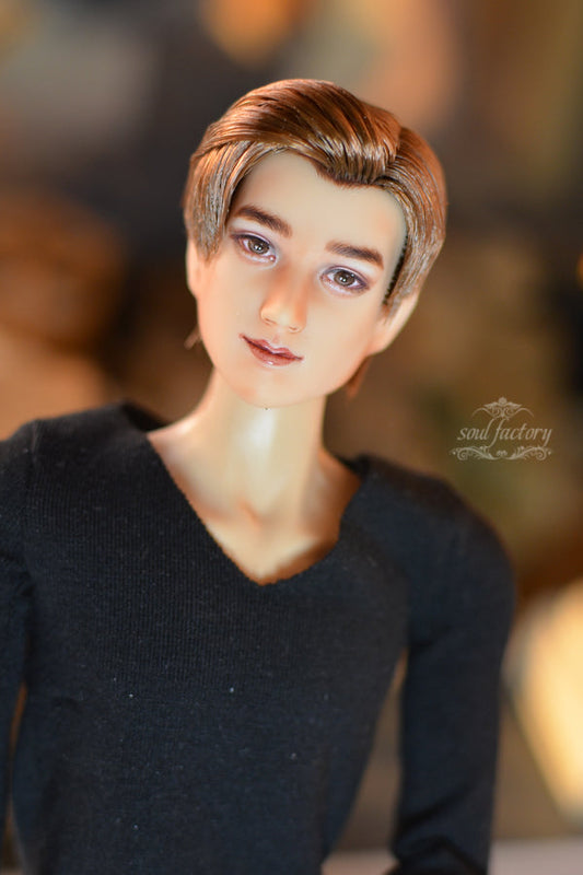 Hand-Painted Obitsu Doll Faceup | Detailed Makeup with Traditional Brush | Custom BJD Face Painting