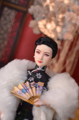 Hand-Painted Obitsu Doll Faceup | Detailed Makeup with Traditional Brush | Custom BJD Face Painting