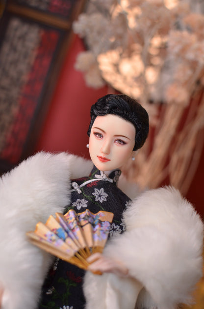 Hand-Painted Obitsu Doll Faceup | Detailed Makeup with Traditional Brush | Custom BJD Face Painting