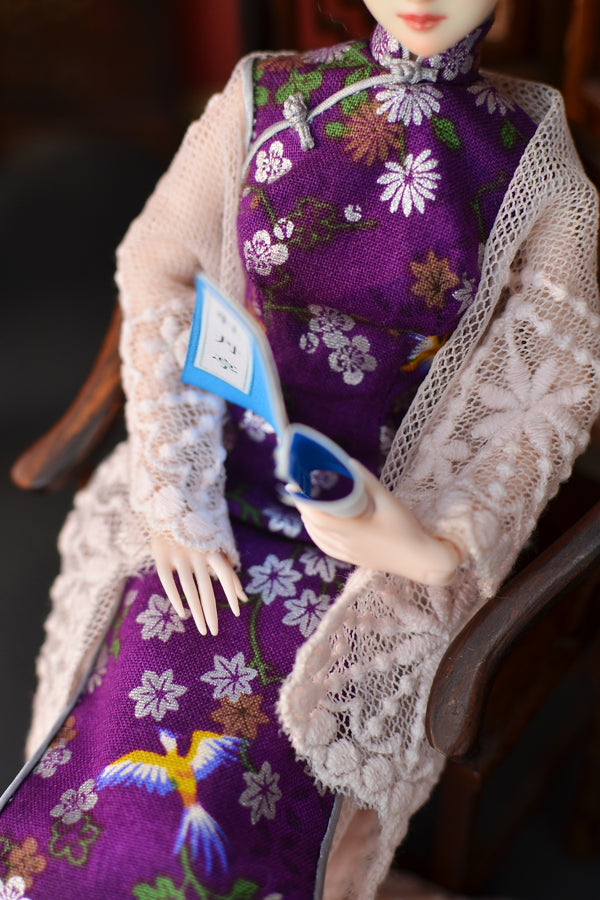 【展示用】手描きオビツドール フェイスアップ｜宋姉妹 青林