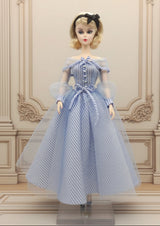 1/6ドール用 ヴィンテージライトブルードレスセット｜Barbie・Silkstone対応 5点セット