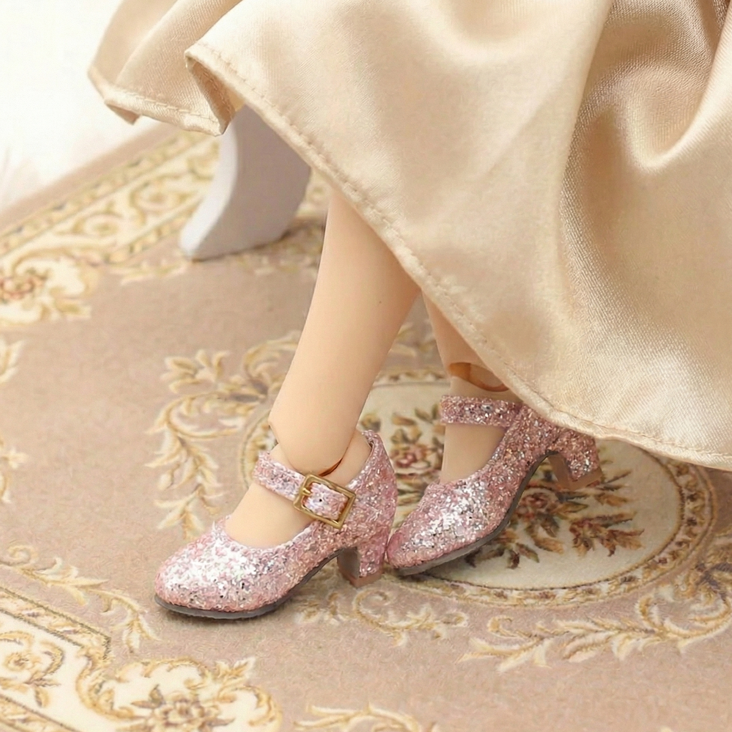 Satin Ribbon Back High-Heel Doll Shoes – Multi-Color Options | Fits Blythe, Licca, Azone, Momoko, Poppy Parker, FR & Obitsu 22/24