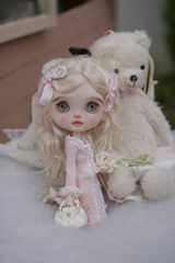 『予約販売』ブライス・オビツ24／22、リカちゃん　対応 フィッシュテールセット｜ウール調マーメイドスカート（ファーショール追加可）