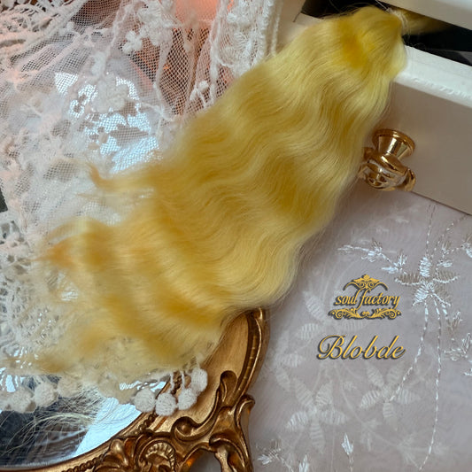 人形用高光沢モヘアウィッグファイバー | Blobde 20-25cm