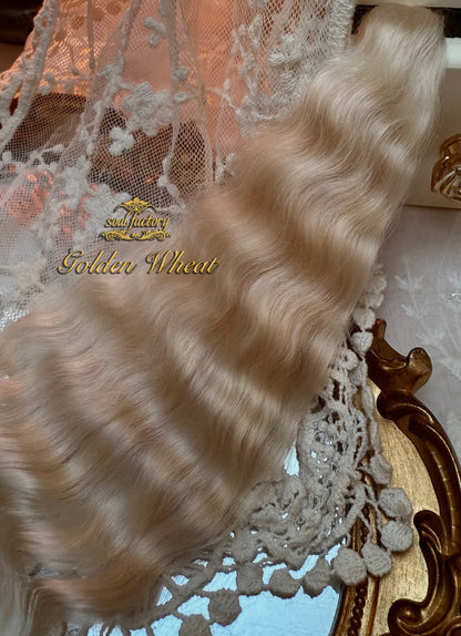High-Gloss Mohair for Dolls | Golden Wheat 20-25cm