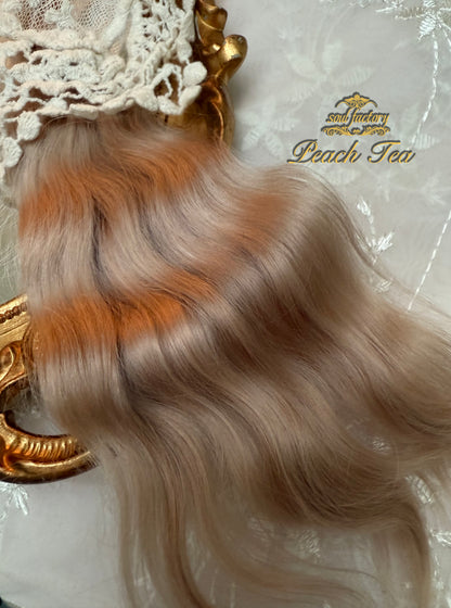 ドール用高光沢モヘア｜ピーチティー 20～25cm