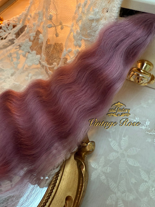 人形用高光沢モヘアウィッグファイバー｜ヴィンテージローズ 20～25cm