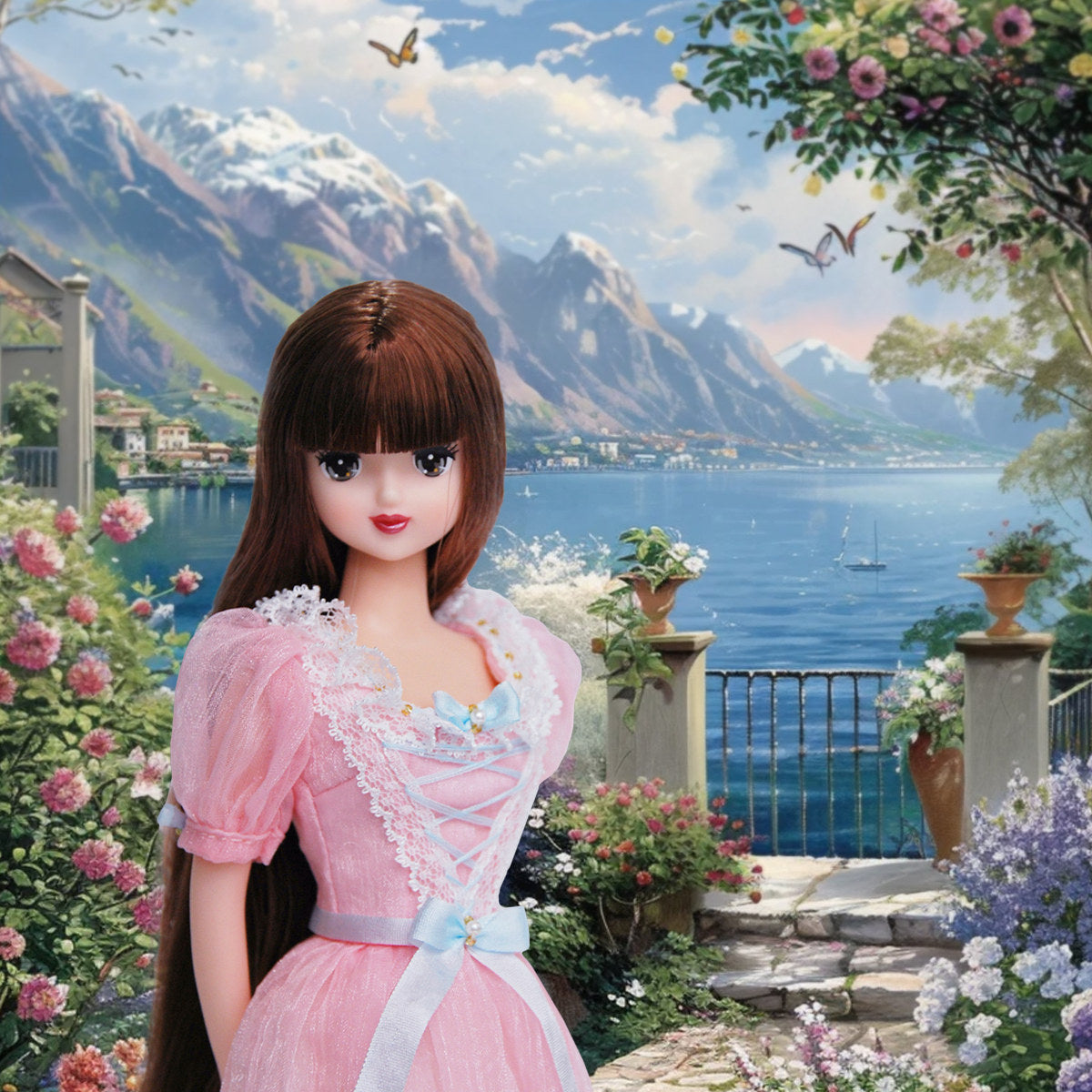 【受注製作｜6月30日締切】1/6ドール用 ロマンティック童話風プリンセスドレスセット｜カラー変更可能 ｜多サイズ対応