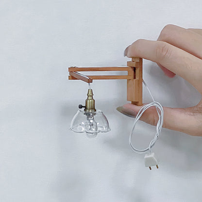 1/6スケール ドールハウス照明 シャンデリア 折りたたみ式ウォールランプ＆ランプスタンド | BJD＆ブライス用プラグインアンビエントミニチュアライト