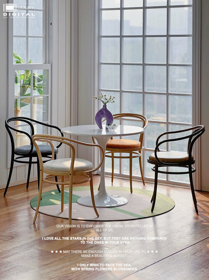 1/6スケール モダンヴィンテージアームチェア - BJD＆ブライス用ミニチュアドールハウス家具 | クッションカラーはランダム