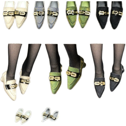 ブライス リカちゃん アゾン モモコ ポピーパーカー FR オビツ24 22 ドール シルク レトロ ブリティッシュスタイル スモールレザーシューズ