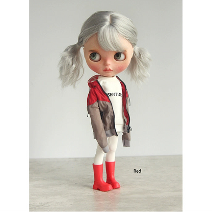 Blythe Licca azone momoko Poppyparker FR Obitsu24 ,22 Rubber boots