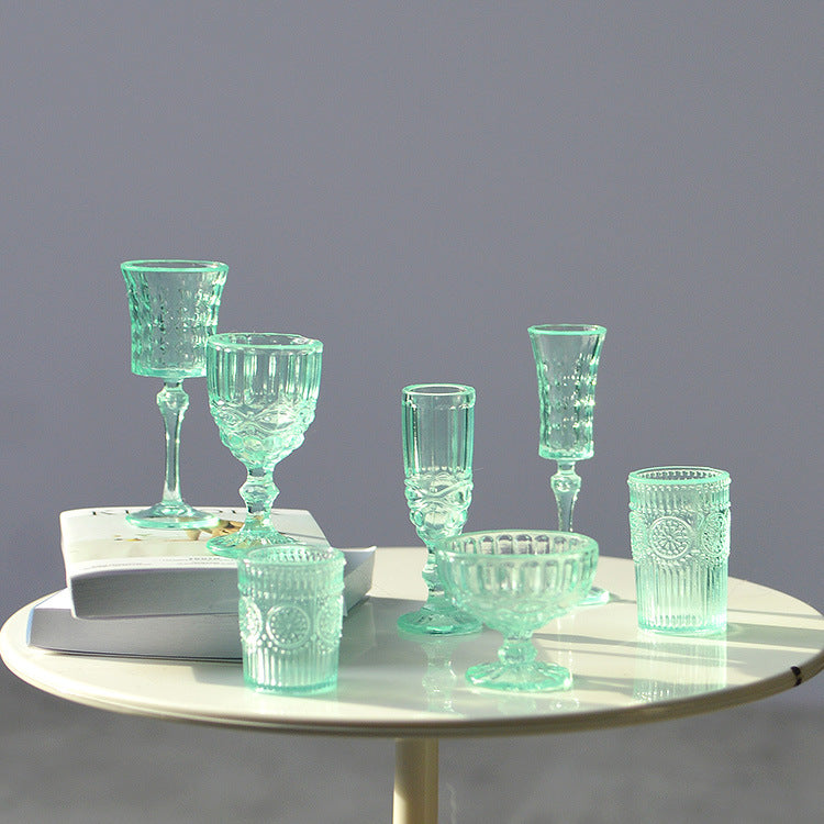 1/6 Scale Miniature Dollhouse Drinkware Set  Wine & Champagne 7 Glasses | Props for BJD, Blythe & Fashion Dolls