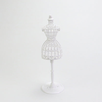 1/6スケールドールマネキン - ヴィンテージ中空パターンプラスチックドレスフォーム | BJD＆ブライス用ミニチュアディスプレイスタンド