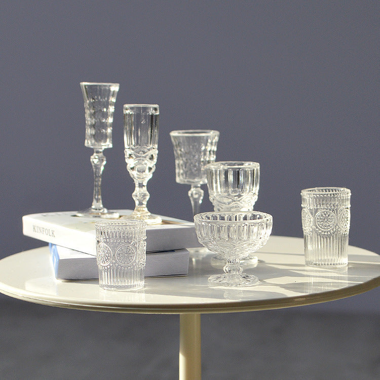 1/6 Scale Miniature Dollhouse Drinkware Set  Wine & Champagne 7 Glasses | Props for BJD, Blythe & Fashion Dolls