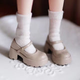 1/6ドール用 厚底エナメル メリージェーン シューズ