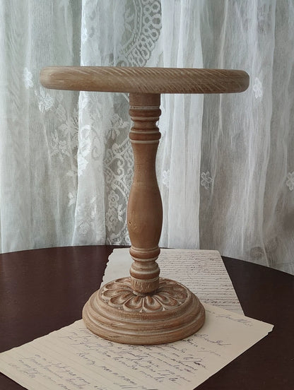 Handmade Vintage Carved Round Table – Multi-Color Options | Fits 1/3, 1/4, 1/6 Scale Dolls